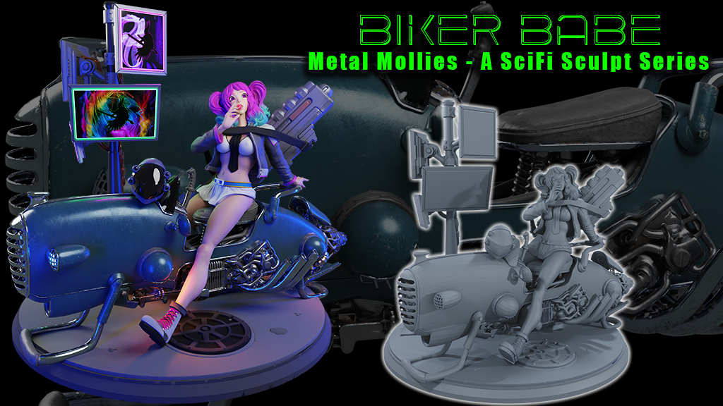 Biker Babe V1 Sculpt Series "The Schoolgirl"